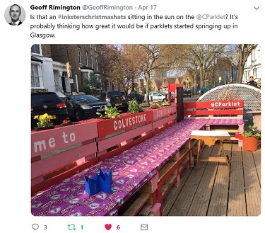 Inksters Christmas Hats 2018 - Geoff Remmington - Parklet